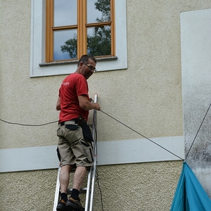 Vorbereitungen für das Pfarrfest