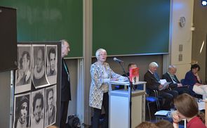 Jägerstätter-Biografin Erna Putz beim Katholikentag 2018 in Münster