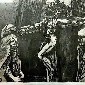 Jesus stirbt am Kreuz
