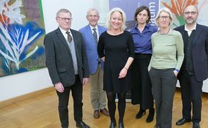 V.l. Rektor Christoph Niemand, Bischofsvikar Johann Hintermaier, Ass.-Prof.in Siglinde Lang, Martina Gelsinger, Univ.-Prof.in Anna Minta, Hubert Nitsch
