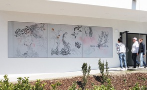 Zeichnung, 190 x 600 cm (Detail)